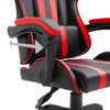 vidaXL Silla de gaming de cuero sintético rojo
