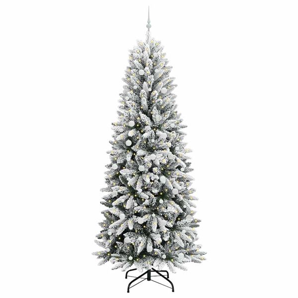 vidaXL Árbol de Navidad artificial 240 cm PVC y Plástico y Acero y PE