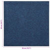 vidaXL Alfombra 20 pcs Azul Oscuro 50 x 50 cm 100% Polipropileno