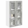 vidaXL Mueble colgante con puerta Gris Concreto 60 x 31 x 100 cm