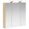 vidaXL Armario con espejo de ba&ntilde;o Roble Sonoma 70 x 14,5 x 70 cm