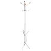vidaXL Perchero de hierro con recubrimiento en polvo blanco 176 cm