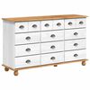 vidaXL Caj&oacute;n de Gaveta ASKIM 79 x 40 x 133,5 cm Madera de pino macizo