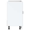 vidaXL Mueble bajo fregadero Lucca blanca de alto brillo