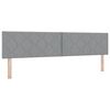 vidaXL Cama tipo Box Spring con colch&oacute;n Gris Claro 200 x 200 cm tela