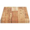 vidaXL Estante flotante madera acacia maciza acabado aceite 80x20x2 cm