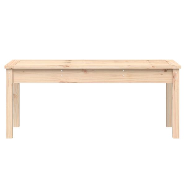 vidaXL Banco de jard&iacute;n madera maciza de pino 109x44x45 cm