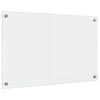 vidaXL Salpicadero de cocina Transparente 80 x 50 cm vidrio templado