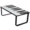vidaXL Mesa de centro con superficie con estampado de piano