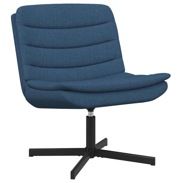 vidaXL Silla giratoria Azul 63 x 75 x 76 cm tela