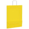 vidaXL Bolsas de papel con asas 250 uds amarillas 32x12x42 cm