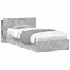 vidaXL Estructura de cama con almacenamiento Gris Hormig&oacute;n 75 x 190 cm
