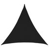 vidaXL Toldo Vela Negro 2 x 2 x 2 m HDPE