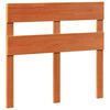 vidaXL Cama sin colchón madera maciza de pino marrón cera 100x200 cm