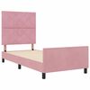 vidaXL Cama tipo Box Spring con cabecera Rosa 100 x 200 cm Terciopelo