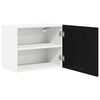 vidaXL Mueble colgante con puerta 2 pcs Roble Negro y 50 x 31 x 40 cm