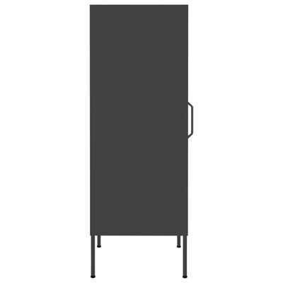 vidaXL Armario de almacenamiento acero antracita 42,5x35x101,5 cm