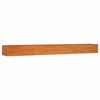 vidaXL Arriate oxidado de acero corten 480x80x45 cm