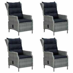 vidaXL Juego de comedor para jard&iacute;n de 5 piezas gris claro