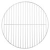 vidaXL Rejilla de parrilla BBQ redonda acero inoxidable 304 Ø37 cm