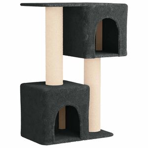 vidaXL &Aacute;rbol para gatos con postes de sisal Gris oscuro 114 cm