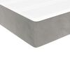 vidaXL Cama box spring con colch&oacute;n terciopelo gris claro 100x200 cm