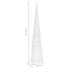 vidaXL Cono de luz LED decorativo acrílico blanco frío 120 cm