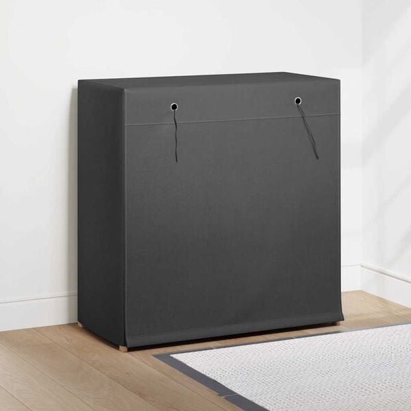 vidaXL Mueble zapatero con funda de tela gris 79x40x80 cm