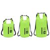 vidaXL Bolso acuático impermeable con cremallera PVC verde 15 L