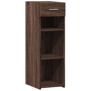 vidaXL Aparador de madera de ingenier&iacute;a marr&oacute;n roble 30x42,5x93 cm
