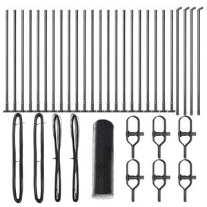 vidaXL Poste de Valla Gris