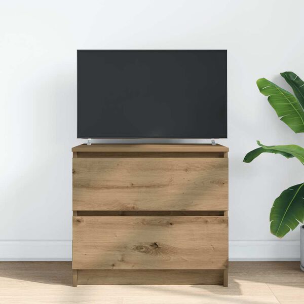 vidaXL Mueble de TV madera de ingenier&iacute;a roble artisan 60x35x54 cm