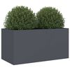 vidaXL Jardinera acero gris antracita 62x30x29 cm
