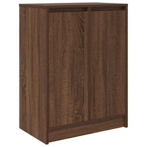 vidaXL Zapatero de madera de roble marr&oacute;n 57x34x76 cm