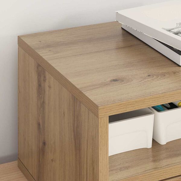 vidaXL Soporte para Impresora Roble artesanal 40 x 32 x 24 cm