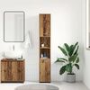 vidaXL Armario de ba&ntilde;o madera de ingenier&iacute;a envejecida 30x30x183,5 cm