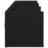 vidaXL Muebles de pared 2 uds madera de ingenier&iacute;a negro 75x18x16,5 cm