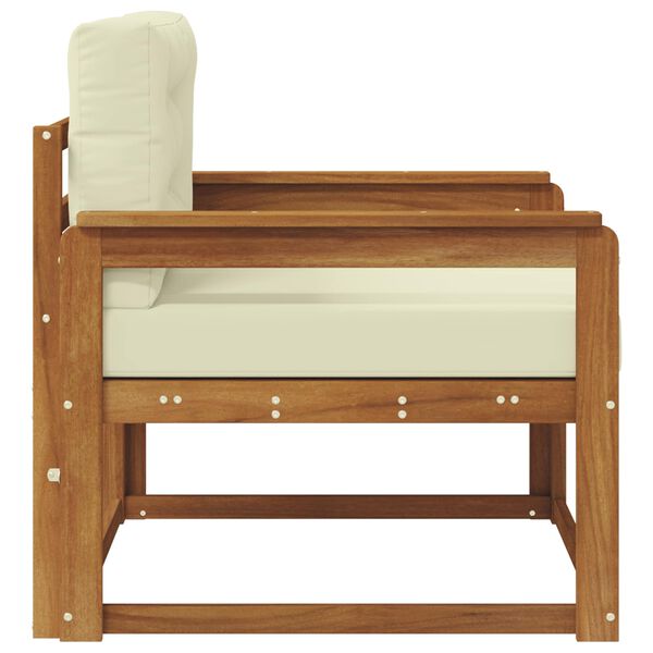 vidaXL Sof&aacute; intermedio de exterior Madera de Acacia S&oacute;lida Natural