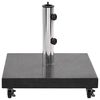 vidaXL Base de sombrilla de granito cuadrada negro 30 kg