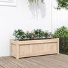 vidaXL Jardinera de madera maciza de pino 90x31x31 cm