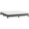 vidaXL Estructura de cama sin colch&oacute;n cuero sint&eacute;tico gris 160x200 cm