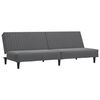 vidaXL Sof&aacute; cama de 2 plazas terciopelo gris oscuro