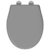 vidaXL Asiento de WC Gris 44,5 x 37,3 x 4,3 cm Duroplast