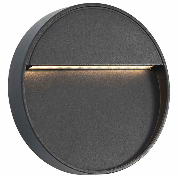 vidaXL Lámparas LED de pared para jardín 2 unidades redonda negra 3 W