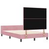 vidaXL Cama tipo Box Spring con cabecera Rosa 120 x 190 cm Terciopelo