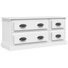 vidaXL Mueble para TV madera contrachapada blanco 100x35,5x45 cm