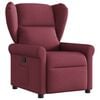 vidaXL Sill&oacute;n reclinable de tela rojo tinto