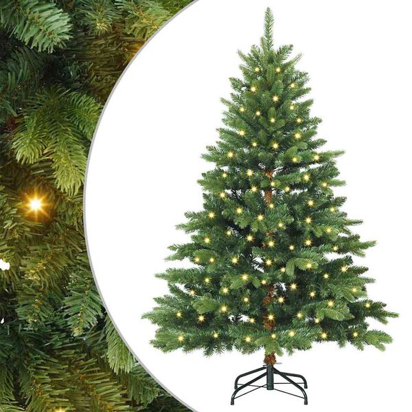 vidaXL Árbol de Navidad artificial con 150 LED Verde 150 cm PE y PVC