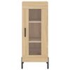 vidaXL Aparador de madera contrachapada roble Sonoma 34,5x34x180 cm