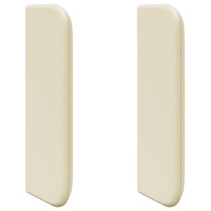 vidaXL Oreja de cabecero Crema 40,5 x 40,5 x 4 cm PVC